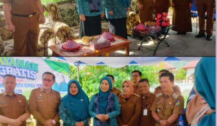 Pelayanan KB gratis Hari Kartini 2026 di Sungai Penuh dihadiri Kepala Dinas PPPAPPKB dan kader PKK