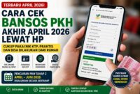 Cara cek bansos PKH akhir April 2026 kini bisa dilakukan lewat HP menggunakan NIK KTP melalui layanan resmi Kemensos.