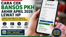 Cara cek bansos PKH akhir April 2026 kini bisa dilakukan lewat HP menggunakan NIK KTP melalui layanan resmi Kemensos.