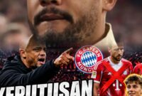 Pelatih Bayern Munchen Vincent Kompany membuat kejutan besar dalam susunan pemain terbaru timnya.