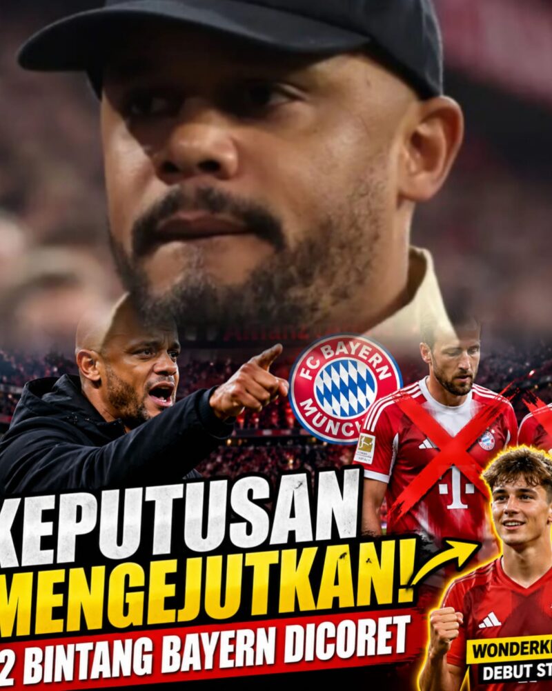 Pelatih Bayern Munchen Vincent Kompany membuat kejutan besar dalam susunan pemain terbaru timnya.