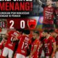 Pemain Bali United merayakan kemenangan 2-0 atas PSM Makassar pada laga Super League 2025/2026 di Stadion Kapten I Wayan Dipta.