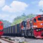 Kereta api menjadi solusi transportasi logistik efisien dengan kapasitas besar dan ketepatan waktu tinggi di Indonesia