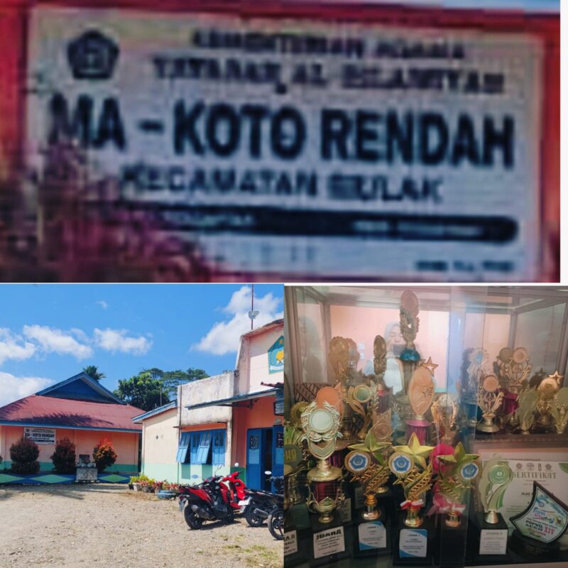Suasana penerimaan siswa baru di Madrasah Aliyah Swasta Desa Koto Rendah, Kabupaten Kerinci.