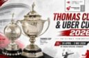 Trofi Thomas Cup dan Uber Cup 2026 yang digelar di Aarhus, Denmark