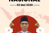 Kepala SMPN 2 Sungai Penuh, Mulyadi, S.Pd, mengucapkan Selamat Hari Pendidikan Nasional 2026.
