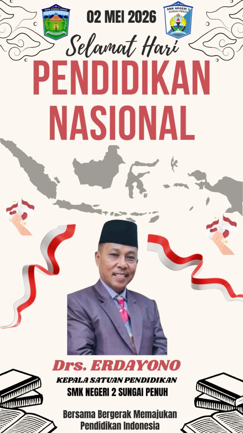 Drs. Erdayono menyampaikan ucapan Selamat Hari Pendidikan Nasional 2026.