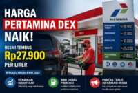 Petugas SPBU melayani pengisian BBM Pertamina Dex setelah penyesuaian harga terbaru per 4 Mei 2026.
