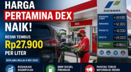 Petugas SPBU melayani pengisian BBM Pertamina Dex setelah penyesuaian harga terbaru per 4 Mei 2026.