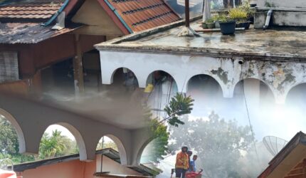 Kebakaran rumah milik Yesi Mapurba di Desa Koto Tinggi Sungai Bungkal Kota Sungai Penuh