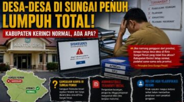 Aktivitas administrasi desa di Kota Sungai Penuh terganggu akibat aplikasi Siskeudes tidak dapat diakses selama sepekan terakhir.