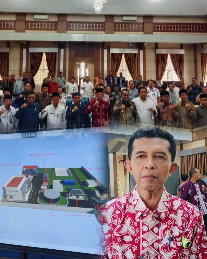 Perumda Tirta Kahyangan Kota Sungai Penuh melakukan sosialisasi pembangunan Instalasi Pengolahan Air (IPA) berkapasitas 50 liter per detik di Kecamatan Hamparan Rawang