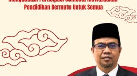 Kepala BKPSDM Kota Sungai Penuh, Affan, S.E., M.M menyampaikan ucapan Selamat Hari Pendidikan Nasional (Hardiknas) 2026 dengan tema “Menguatkan Partisipasi Semesta Mewujudkan Pendidikan Bermutu Untuk Semua”.