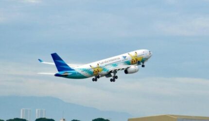 Pesawat Garuda Indonesia berputar lama di udara India akibat uji coba rudal