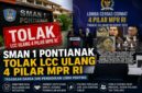 Suasana pelaksanaan LCC 4 Pilar MPR RI Kalimantan Barat 2026 yang menjadi sorotan akibat polemik penilaian dewan juri.