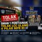 Suasana pelaksanaan LCC 4 Pilar MPR RI Kalimantan Barat 2026 yang menjadi sorotan akibat polemik penilaian dewan juri.