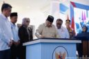 Presiden Prabowo Subianto saat meresmikan Museum dan Rumah Singgah Marsinah di Kabupaten Nganjuk, Jawa Timur