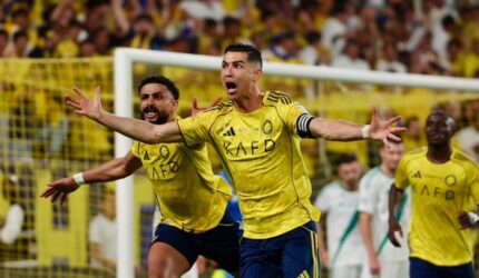 Cristiano Ronaldo saat membela Al Nassr jelang final AFC Champions League Two 2026 melawan Gamba Osaka
