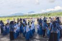 Puluhan murid TK Negeri Pembina Kecamatan Sungai Penuh mengikuti kegiatan studi tour edukatif di Bandara Depati Parbo Kerinci untuk mengenal dunia penerbangan sejak dini