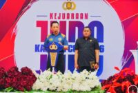 Kapolri Listyo Sigit Prabowo saat membuka Judo Kapolri Cup 2026 di Samarinda, Kalimantan Timur.