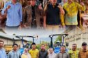Bupati Kerinci Monadi bersama Anggota DPRD Provinsi Jambi Amrizal saat menghadiri kegiatan reses dan penyerahan bantuan kepada masyarakat di Desa Bengkolan II, Kecamatan Kayu Aro.