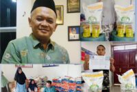 Pemerintah Desa Muara Semerah Mudik menyalurkan bantuan pangan tahun 2026 kepada masyarakat yang berhak menerima