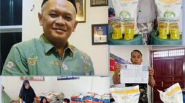 Pemerintah Desa Muara Semerah Mudik menyalurkan bantuan pangan tahun 2026 kepada masyarakat yang berhak menerima