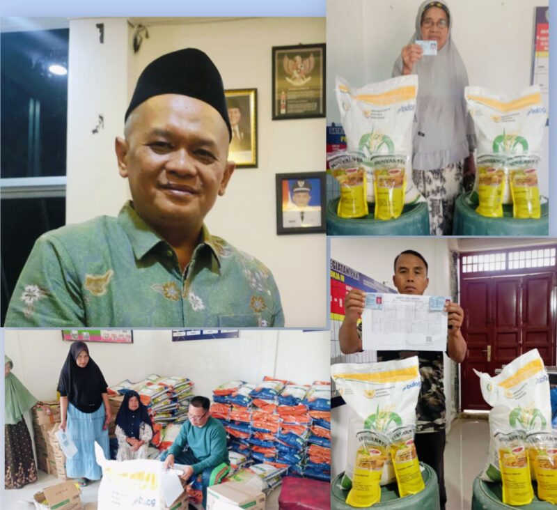 Pemerintah Desa Muara Semerah Mudik menyalurkan bantuan pangan tahun 2026 kepada masyarakat yang berhak menerima