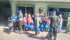 Personel Subdenpom Persiapan Kerinci saat mengikuti kegiatan menyambut HUT ke-80 POMAD dengan penuh semangat kebersamaan.