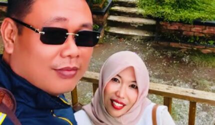 Kebersamaan Lisna Sari bersama pasangan dalam sebuah momen santai yang kini ramai diperbincangkan warga Kerinci.