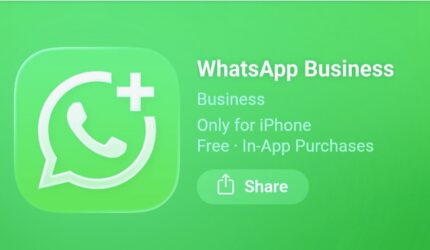 Ilustrasi pelaku usaha menggunakan WhatsApp untuk melayani pelanggan online