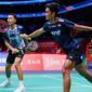 Fajar Alfian dan Muhammad Shohibul Fikri saat tampil di perempat final Singapore Open 2026.