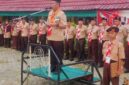 Sekda Kota Sungai Penuh Alpian saat membuka Jambore Cabang Gerakan Pramuka Kota Sungai Penuh Tahun 2026 di Bumi Perkemahan SMKN 4 Sungai Penuh