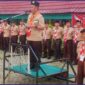 Sekda Kota Sungai Penuh Alpian saat membuka Jambore Cabang Gerakan Pramuka Kota Sungai Penuh Tahun 2026 di Bumi Perkemahan SMKN 4 Sungai Penuh