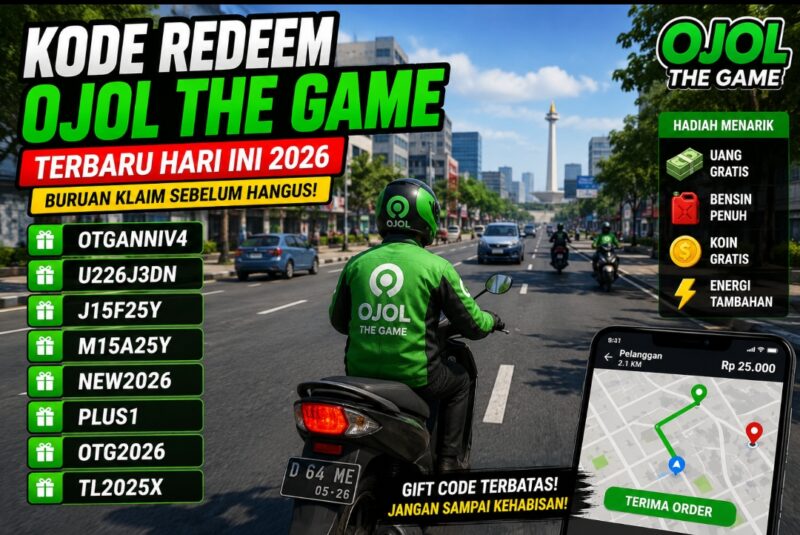 Kode redeem Ojol The Game terbaru hari ini 2026. Klaim segera hadiah gratis seperti uang, bensin, koin, dan energi sebelum kode kedaluwarsa.