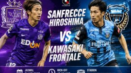 Pertandingan antara Sanfrecce Hiroshima dan Kawasaki Frontale diprediksi berlangsung ketat dan penuh tensi tinggi.
