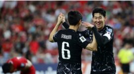 Pemain Korea Selatan melakukan persiapan menghadapi Trinidad dan Tobago pada laga uji coba internasional yang menjadi bagian dari pematangan strategi menuju Piala Dunia 2026.