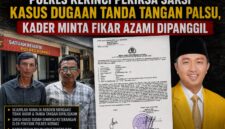 Kasus dugaan pemalsuan tanda tangan dalam dokumen rapat pleno Partai Golkar Kota Sungai Penuh terus bergulir. Polres Kerinci saat ini tengah memeriksa sejumlah saksi guna mengungkap fakta di balik dokumen yang menjadi dasar pemberhentian delapan PK Golkar.