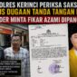 Kasus dugaan pemalsuan tanda tangan dalam dokumen rapat pleno Partai Golkar Kota Sungai Penuh terus bergulir. Polres Kerinci saat ini tengah memeriksa sejumlah saksi guna mengungkap fakta di balik dokumen yang menjadi dasar pemberhentian delapan PK Golkar.