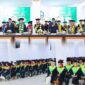 Rektor IAIN Kerinci Dr. Jafar Ahmad bersama Wali Kota Sungai Penuh Alfin dan para tamu undangan menghadiri prosesi Wisuda XII IAIN Kerinci Tahun 2026 yang mengukuhkan 538 lulusan S1 dan S2.