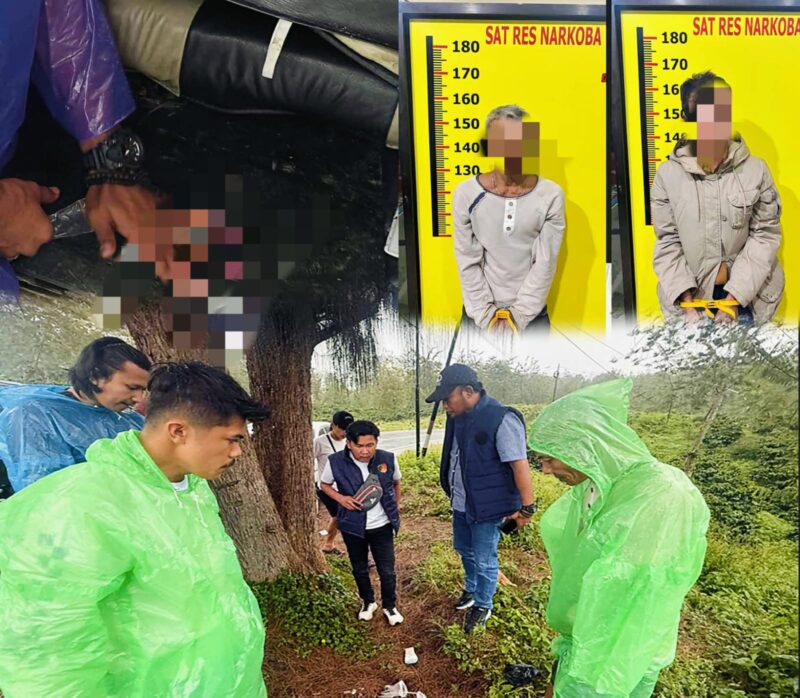 Dua tersangka kasus peredaran sabu lintas provinsi diamankan Satresnarkoba Polres Kerinci bersama barang bukti narkotika jenis sabu.