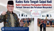 Kepala Desa Koto Tengah, Saipul Hadi, mengikuti Sosialisasi Akbar Pencegahan Paham Intoleransi, Radikalisme, Ekstremisme, dan Terorisme (IRET) di Aula Kampus IAIN Kerinci.