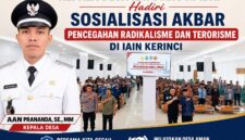 Kepala Desa Kayo Aro Ambai, Aan Prananda, SE., MM menghadiri Sosialisasi Akbar Pencegahan Paham Intoleransi, Radikalisme, Ekstremisme, dan Terorisme (IRET) di Aula Kampus IAIN Kerinci.