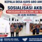 Kepala Desa Kayo Aro Ambai, Aan Prananda, SE., MM menghadiri Sosialisasi Akbar Pencegahan Paham Intoleransi, Radikalisme, Ekstremisme, dan Terorisme (IRET) di Aula Kampus IAIN Kerinci.