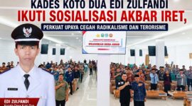 Kepala Desa Koto Dua, Edi Zulfandi, mengikuti Sosialisasi Akbar Pencegahan Intoleransi, Radikalisme, Ekstremisme, dan Terorisme (IRET) di Aula Kampus IAIN Kerinci