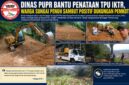Alat berat milik Dinas PUPR Kota Sungai Penuh digunakan untuk membantu penataan Tempat Pemakaman Umum (TPU) IKTR yang dikerjakan secara gotong royong oleh masyarakat.