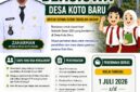 Pemerintah Desa Koto Baru, Kecamatan Koto Baru, Kota Sungai Penuh membuka pendaftaran Program Beasiswa Desa Tahun 2026 bagi siswa Sekolah Dasar mulai 1 hingga 10 Juli 2026. Program yang digagas Kades Zaharman ini mengusung semangat 