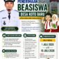 Pemerintah Desa Koto Baru, Kecamatan Koto Baru, Kota Sungai Penuh membuka pendaftaran Program Beasiswa Desa Tahun 2026 bagi siswa Sekolah Dasar mulai 1 hingga 10 Juli 2026. Program yang digagas Kades Zaharman ini mengusung semangat 