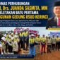 Kepala Dinas Perhubungan Kabupaten Kerinci, Drs. Juanda Sasmita, M.M., menghadiri prosesi peletakan batu pertama pembangunan Gedung RSUD Kabupaten Kerinci bersama Gubernur Jambi