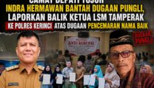 Camat Depati Tujuh Indra Hermawan menyampaikan klarifikasi atas tudingan dugaan pungli dan menempuh jalur hukum dengan melaporkan Ketua LSM Tamperak ke Polres Kerinci atas dugaan pencemaran nama baik.